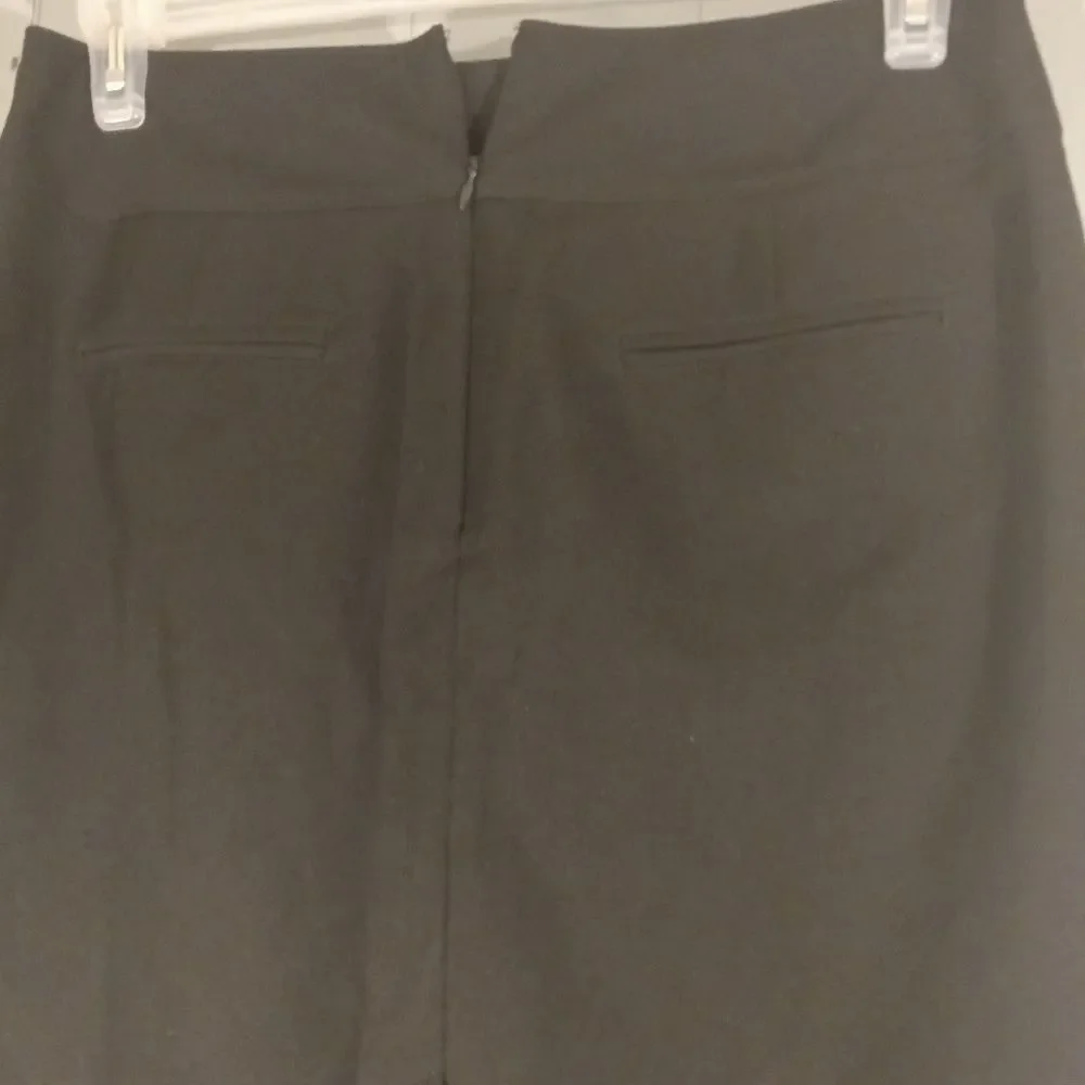 Worthington Black Silky Fully lined Career Pencil Skirt Sz 12